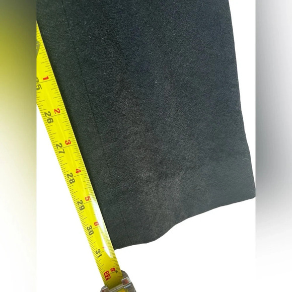 Tory Burch Black Straight Leg Mid-Rise Wool Pants, Size 0 - Picture 7 of 7